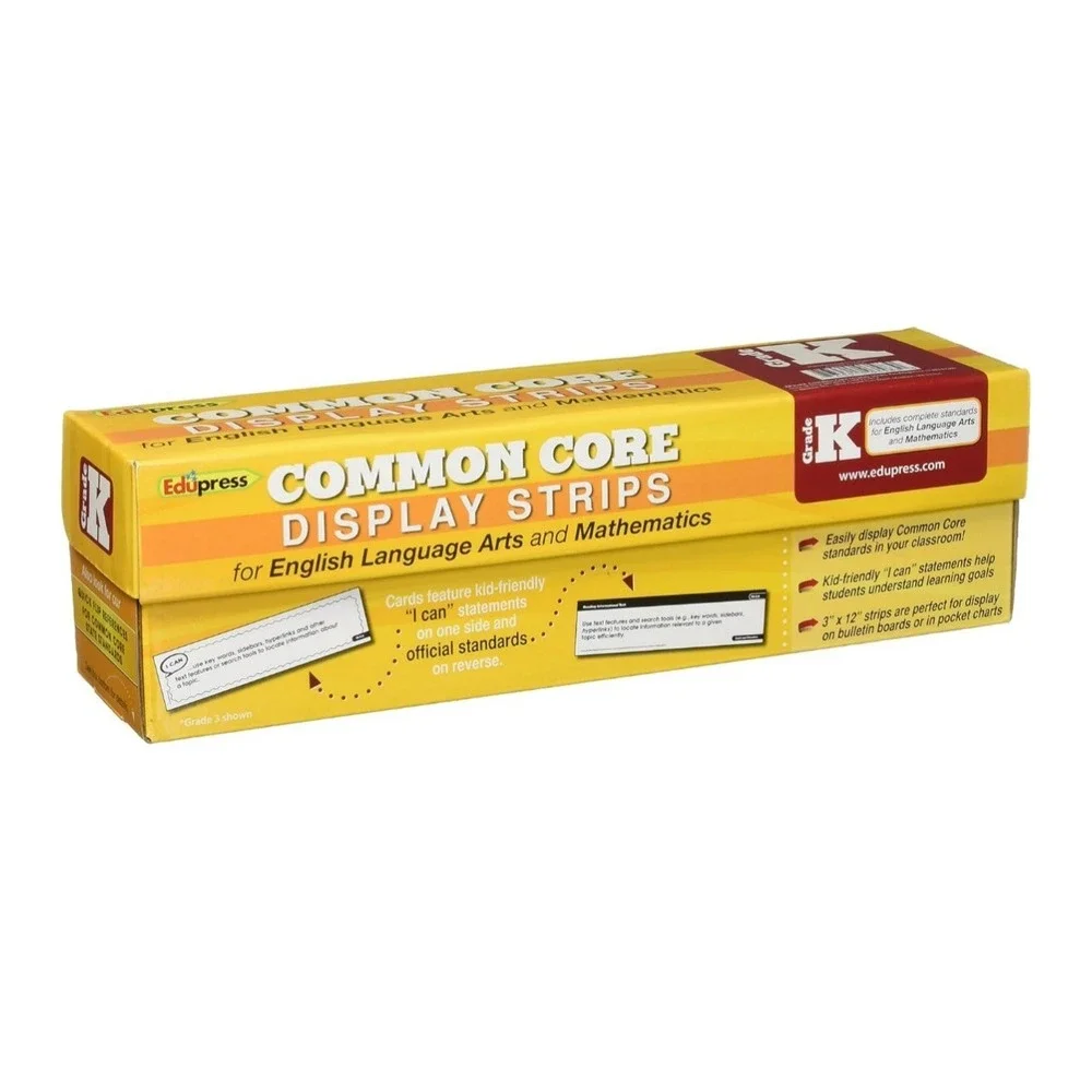 Edupress Common Core Display Strips Grade K For English Language Arts And Math